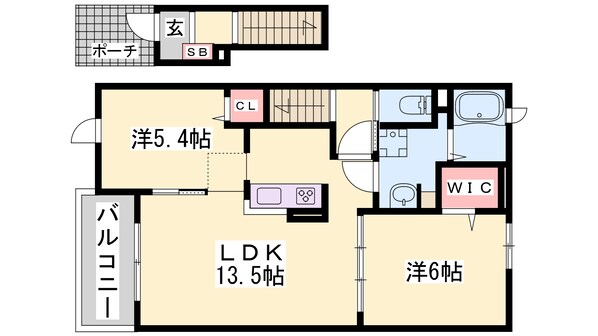 ヴィオラ　堂本の物件間取画像